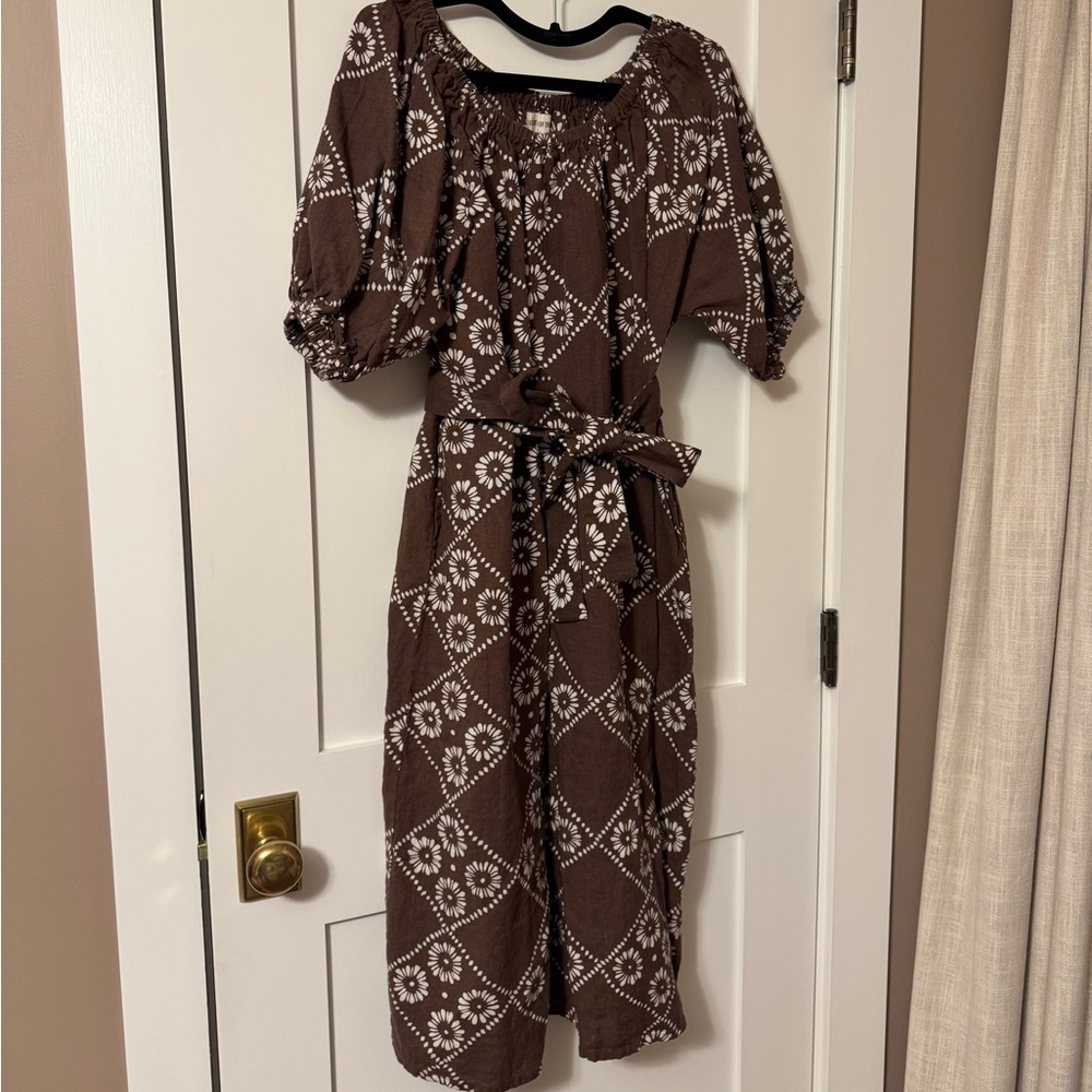 Daughters of India Dahlia Midi Dress in Maple - Picture 3 of 6